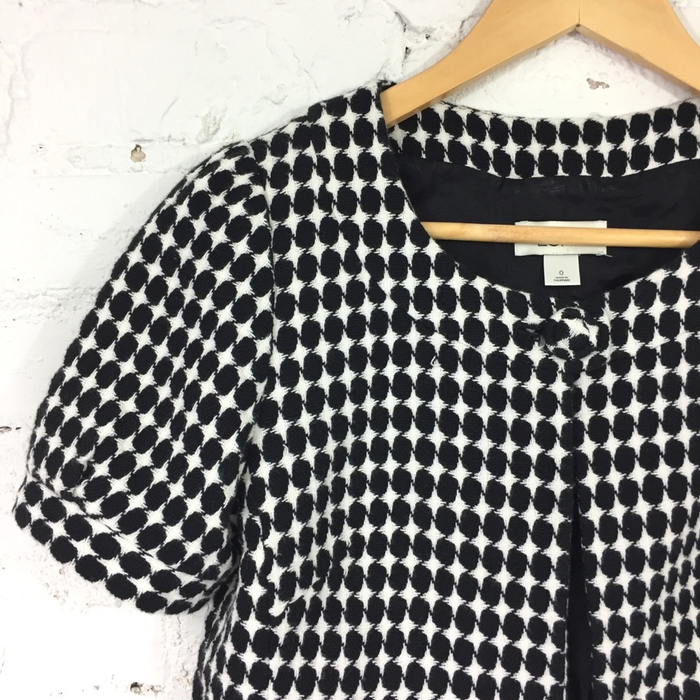 ANN TAYLOR Swing Blazer Short Puff Sleeve Size 0